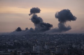 Nubi di guerra su Gaza.