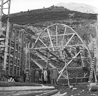 9 ottobre 1959, l infrastruttura del tunnel sul versante italiano in Valle d Aosta. 