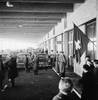 18 marzo 1964, la conferenza stampa il giorno prima dell apertura del Tunnel.