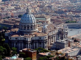 La Basilica di San Pietro, nella Città del Vaticano.