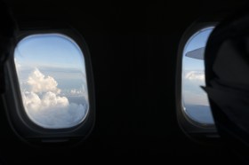 finestrini di un aeroplano