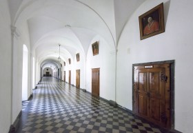 Un corridoio dell Abbazia di Saint Maurice