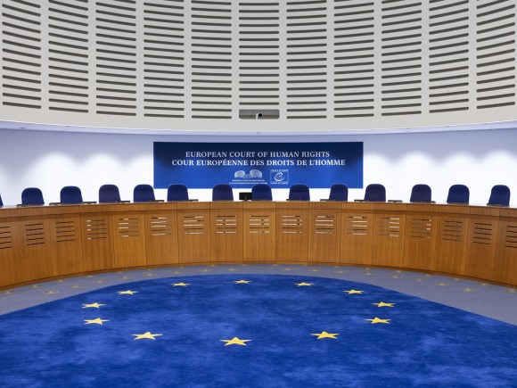 L aula della Corte europea dei diritti dell uomo a Strasburgo.